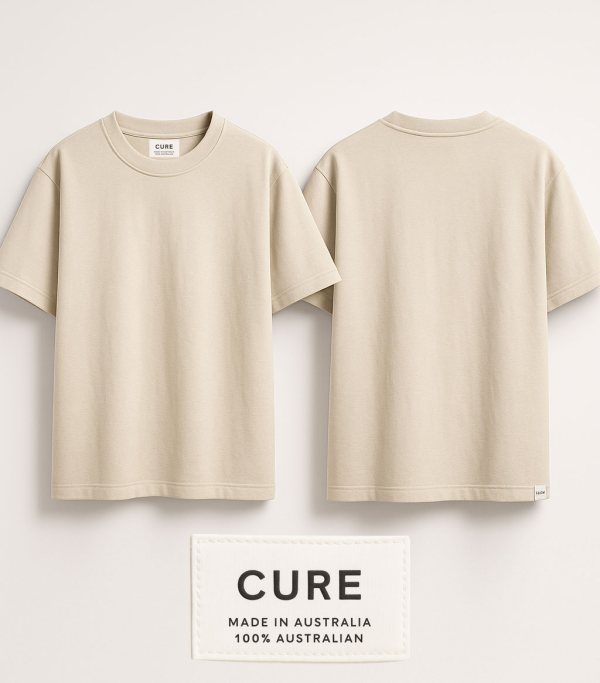 The Cure Tee - Beige - Image 2